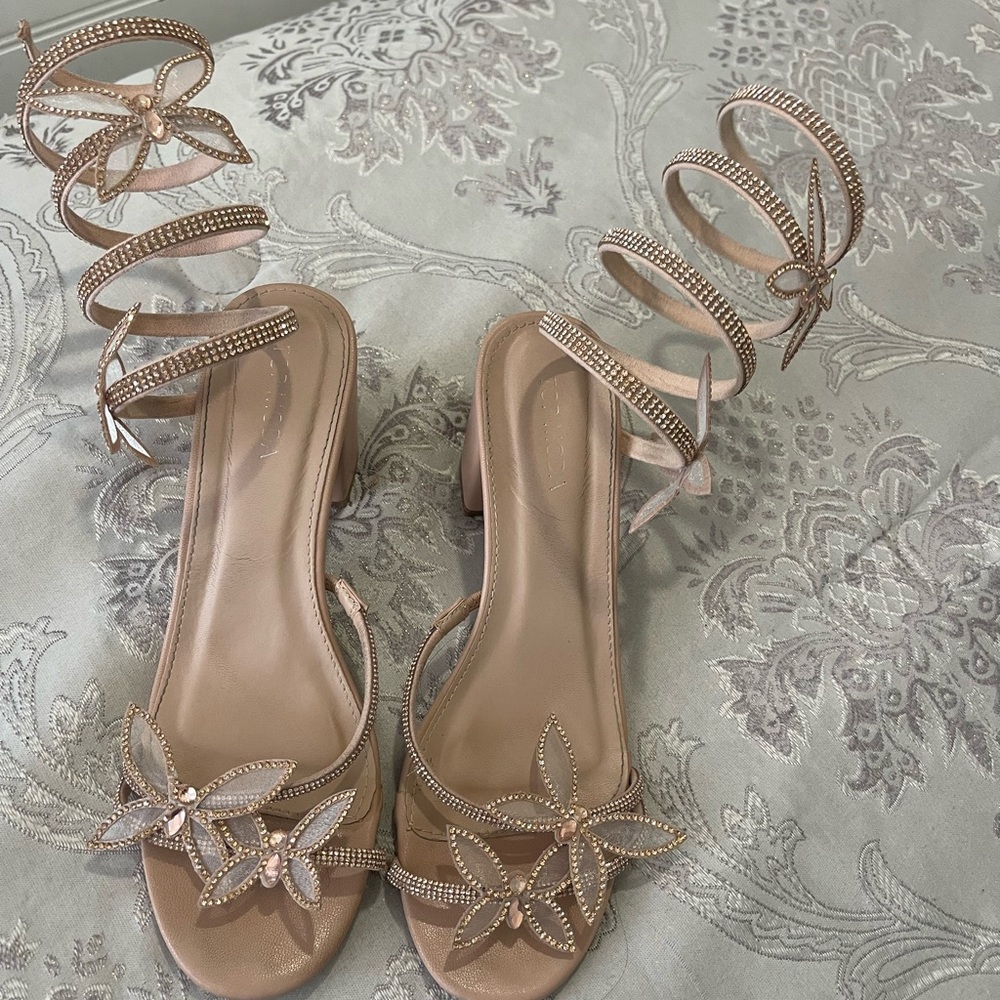 Elegant Rhinestone Embellished Sandals